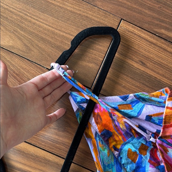 Farm Rio Colorful Abstract Print Dress - Picture 3 of 5